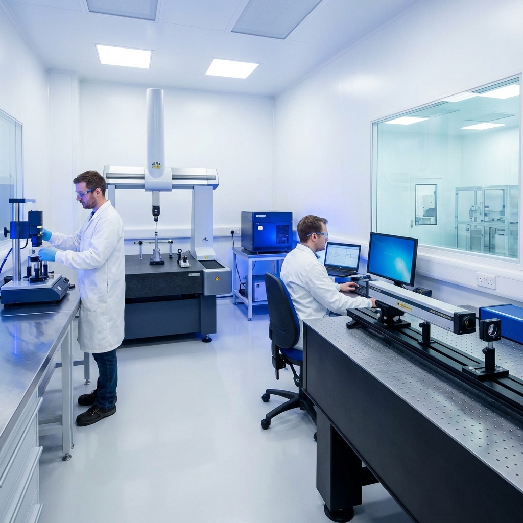 DG Calibration Laboratory Interior showing technicians working with precision instruments